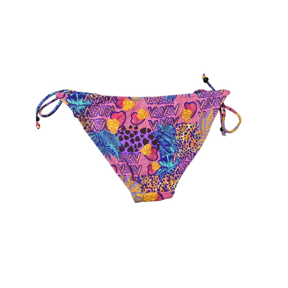 Y2K Victoria Secret Bikini Bottoms Pink Yellow Black Womens Sz XS?